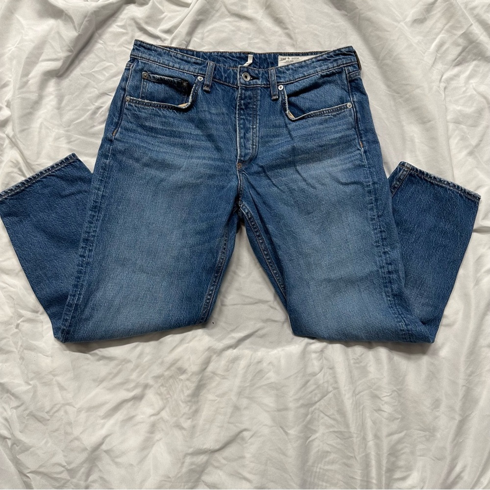 Rag & Bone Rosa Mid Rise Boyfriend Jeans